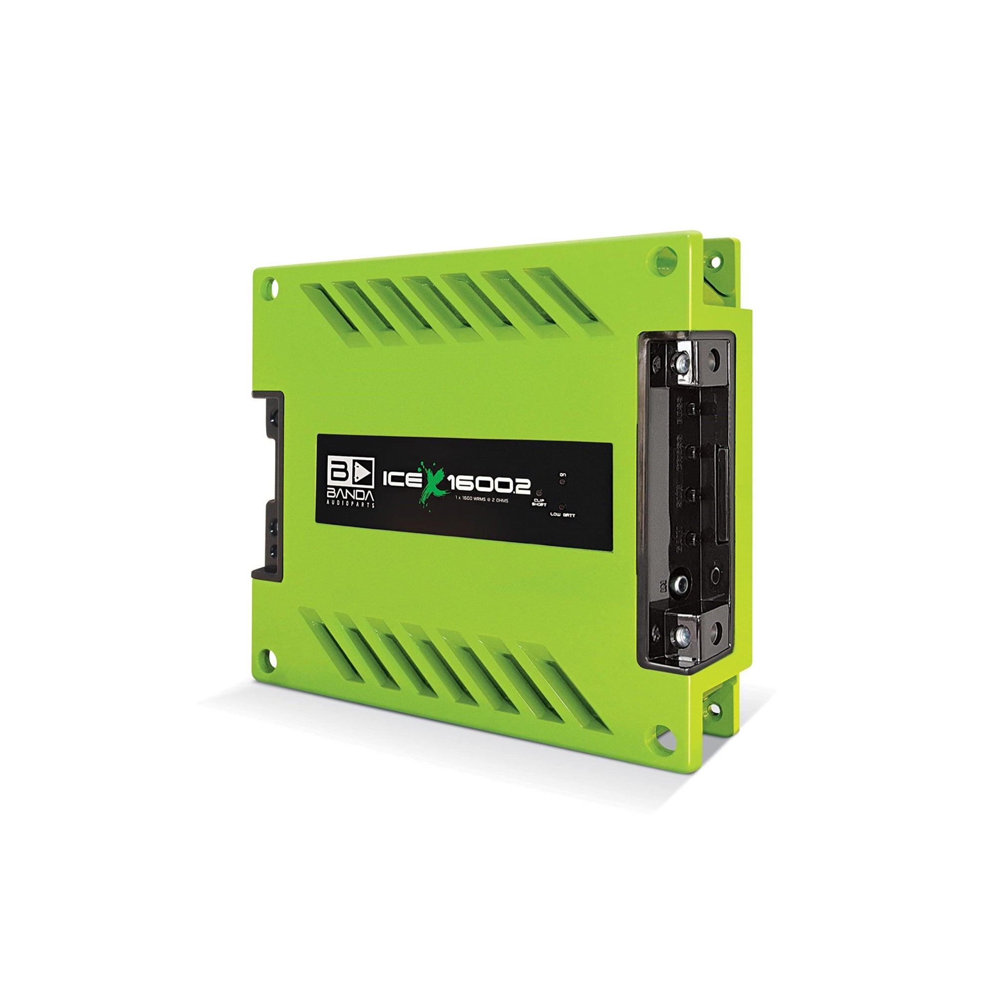 One Channel 1600 Watts Max @ 2 Ohm Car Audio Mono Amplifier w/Bass Boost Subsonic Filter and Low Pass Filter GREEN